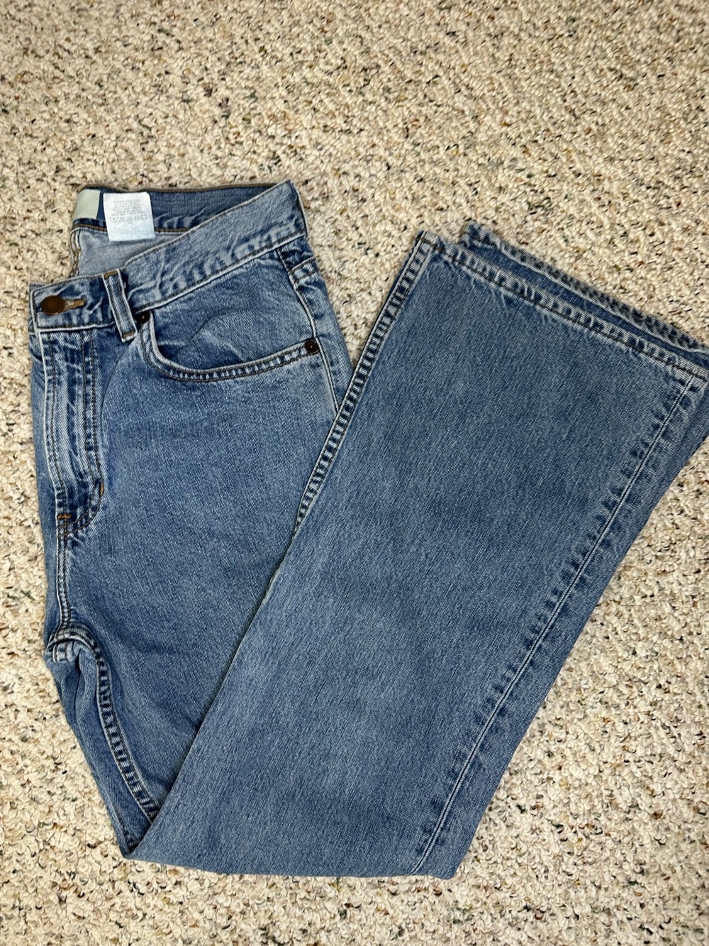 Vintage Gap Flare Ankle Jeans Light Wash 100% Cotton Made in USA Size 8